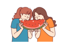 پیش‌نمایش فایل two-little-girls-are-eating-watermelon-10950324 از پک فعالیت افراد