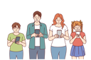 پیش‌نمایش فایل family-is-busy-with-their-phones-10950293 از پک فعالیت افراد