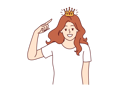 پیش‌نمایش فایل woman-thinks-herself-as-princess-10950298 از پک فعالیت افراد