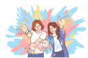 پیش‌نمایش فایل women-are-celebrating-holi-10950289 از پک فعالیت افراد