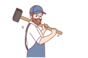 پیش‌نمایش فایل bearded-man-with-hammer-works-at-construction-site-10950285 از پک فعالیت افراد