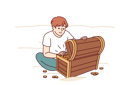 پیش‌نمایش فایل boy-finds-treasure-box-at-sea-shore-10950271 از پک فعالیت افراد