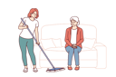 پیش‌نمایش فایل caretaker-from-nursing-home-is-mopping-floor-10950270 از پک فعالیت افراد