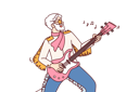 پیش‌نمایش فایل elderly-man-plays-music-on-guitar-10950231 از پک فعالیت افراد