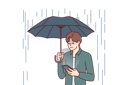 پیش‌نمایش فایل man-is-holding-umbrella-in-heavy-rain-10950185 از پک فعالیت افراد