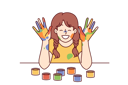 پیش‌نمایش فایل girl-is-doing-painting-10946653 از پک فعالیت افراد