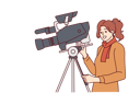 پیش‌نمایش فایل woman-director-shoots-movie-10946645 از پک فعالیت افراد