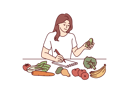 پیش‌نمایش فایل woman-eats-healthy-vegetables-10946639 از پک فعالیت افراد