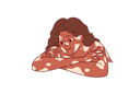 پیش‌نمایش فایل african-american-woman-with-vitiligo-syndrome-and-spots-on-skin-leaning-elbows-on-white-surface-11505821 از پک فعالیت افراد
