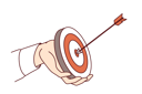 پیش‌نمایش فایل hand-purposeful-business-man-holding-dartboard-with-arrow-hitting-target-11505829 از پک فعالیت افراد