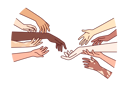 پیش‌نمایش فایل hands-diverse-people-with-different-skin-colors-for-concept-importance-of-tolerance-11505819 از پک فعالیت افراد