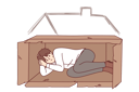 پیش‌نمایش فایل homeless-man-sleeps-in-box-on-street-after-being-fired-from-job-due-to-labor-market-crisis-11505853 از پک فعالیت افراد