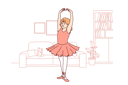 پیش‌نمایش فایل little-ballerina-dreams-of-ballet-and-practices-dancing-dressed-in-dress-and-pointe-shoes-11505854 از پک فعالیت افراد