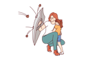 پیش‌نمایش فایل mother-protects-little-daughter-from-flying-stones-using-steel-shield-demonstrating-courage-11505844 از پک فعالیت افراد