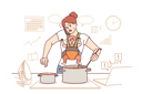 پیش‌نمایش فایل mother-takes-care-of-baby-and-works-around-house-at-same-time-stands-with-phone-near-kitchen-stove-11505845 از پک فعالیت افراد