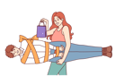 پیش‌نمایش فایل woman-holds-man-wrapped-in-gift-ribbon-as-metaphor-for-romantic-valentine-day-gift-11505838 از پک فعالیت افراد