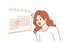 پیش‌نمایش فایل woman-learns-about-valentine-day-on-february-14th-and-feels-shocked-standing-near-wall-with-calendar-11505840 از پک فعالیت افراد