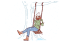پیش‌نمایش فایل woman-swings-on-swing-in-winter-park-rejoicing-at-falling-snow-and-approach-christmas-or-new-year-11505812 از پک فعالیت افراد