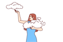 پیش‌نمایش فایل woman-takes-clouds-from-sky-enjoying-clear-weather-available-thanks-to-clean-environment-11505835 از پک فعالیت افراد