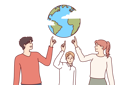 پیش‌نمایش فایل environmentally-conscious-people-of-all-ages-point-to-planet-together-to-call-for-stop-to-pollution-11505810 از پک فعالیت افراد