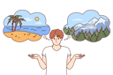 پیش‌نمایش فایل man-traveler-chooses-place-for-summer-vacation-between-beach-and-mountains-11505801 از پک فعالیت افراد