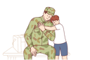 پیش‌نمایش فایل return-home-of-soldier-who-has-served-in-army-and-is-rejoicing-at-long-awaited-meeting-with-son-11505788 از پک فعالیت افراد