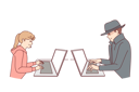پیش‌نمایش فایل suspicious-man-chatting-with-little-girl-via-laptop-trying-to-deceive-child-who-is-using-internet-11505796 از پک فعالیت افراد