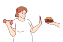 پیش‌نمایش فایل big-size-woman-goes-on-diet-trying-to-get-rid-excess-weight-giving-up-burger-and-lifting-dumbbell-11505759 از پک فعالیت افراد