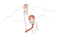 پیش‌نمایش فایل businessman-superhero-takes-off-raising-hand-up-demonstrating-motivation-for-career-growth-11505748 از پک فعالیت افراد