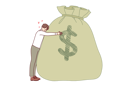 پیش‌نمایش فایل rich-man-rejoices-at-having-large-savings-thanks-to-hard-work-hugging-bag-money-with-dollar-symbol-11505750 از پک فعالیت افراد