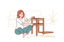 پیش‌نمایش فایل woman-assembles-stool-with-own-hands-sitting-on-floor-in-apartment-and-making-home-more-comfortable-11505766 از پک فعالیت افراد