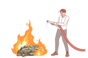 پیش‌نمایش فایل business-man-trying-to-escape-from-bankruptcy-and-put-out-burning-money-with-fire-hose-12145835 از پک فعالیت افراد