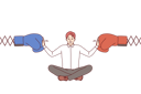 پیش‌نمایش فایل man-business-mediator-works-in-conflict-management-and-sits-between-two-boxing-gloves-12145827 از پک فعالیت افراد