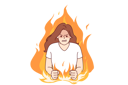 پیش‌نمایش فایل nervous-woman-experiencing-aggression-due-to-psychological-problems-standing-in-middle-of-flame-12145843 از پک فعالیت افراد