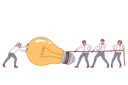پیش‌نمایش فایل team-work-on-idea-for-business-people-pulling-giant-light-bulb-symbolizing-new-startup-project-12145838 از پک فعالیت افراد