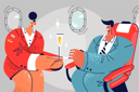 پیش‌نمایش فایل airhostess-give-drink-glass-to-male-passenger-8419898 از پک متفرقه