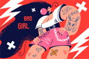 پیش‌نمایش فایل bad-girl-giving-standing-pose-8419911 از پک متفرقه