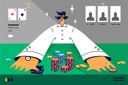 پیش‌نمایش فایل man-playing-casino-game-8419903 از پک متفرقه