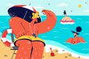 پیش‌نمایش فایل people-enjoying-beach-life-8419914 از پک متفرقه