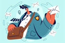 پیش‌نمایش فایل postman-holding-envelope-8419904 از پک متفرقه