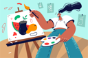 پیش‌نمایش فایل girl-doing-canvas-painting-8419967 از پک متفرقه