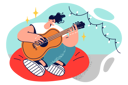 پیش‌نمایش فایل boy-playing-guitar-8594787 از پک متفرقه