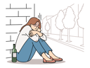 پیش‌نمایش فایل drunk-woman-feeling-lonely-8588272 از پک متفرقه