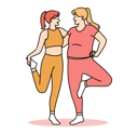 پیش‌نمایش فایل girls-doing-aerobics-8588267 از پک متفرقه