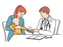 پیش‌نمایش فایل mother-visiting-pediatrician-for-baby-8588262 از پک متفرقه
