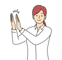 پیش‌نمایش فایل woman-clapping-8588264 از پک متفرقه