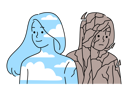 پیش‌نمایش فایل girl-with-two-moods-8588422 از پک مفهوم محور