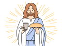 پیش‌نمایش فایل jesus-offering-food-8588433 از پک مفهوم محور