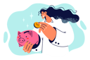پیش‌نمایش فایل girl-saving-money-8594461 از پک افراد