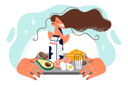 پیش‌نمایش فایل girl-doing-breakfast-8594472 از پک مفهوم محور